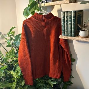 New and never worn cherry red quarter-zip